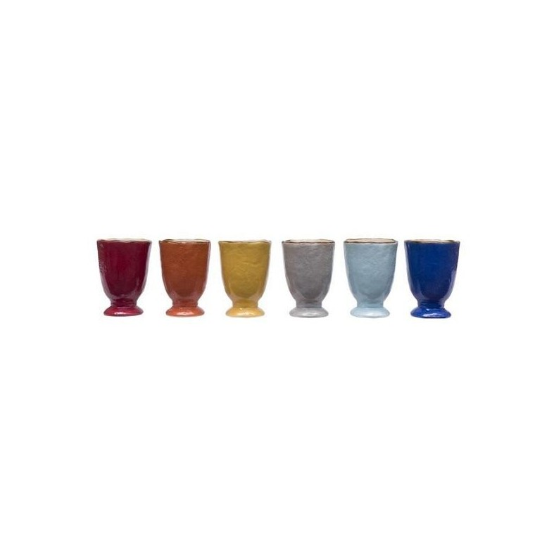 Set Bicchieri Colorati Mediterraneo